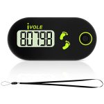 Flintronic Mini 3D-wandelstappenteller, draagbare sportstappenteller met clipkoord, trackstappen in realtime, voor oudere kinderen/fitness mannen/vrouwen/ouderen