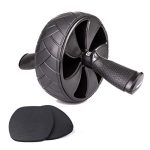 PULLUP & DIP Buikspierwiel, Buikspierroller met Ergonomische Handvatten en beklede Kniekussens, Fantastische grip, Home Workout Apparatuur voor Core- en Buikspieroefeningen – Zowel Mannen als Vrouwen