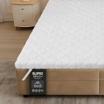 SLIPIO Matrastopper 180x200 cm | 5 cm | Ergo+ Orthopedisch Drukverlagend Schuim | Mattress Topper met Afneembare Wasbare Hoes | Anti-Allergisch