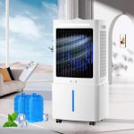 Beste airco zonder slang Luchtkoeler 25L 4-in-1 Grote Mobiele Airco Zonder Afvoerslang met Afstandsbediening, Bevochtiger met 2 Koelaccu's(Design number: 6515099)