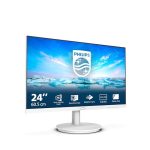 Philips 241V8AW - Full HD-monitor, 61 cm (24 inch), geïntegreerde luidsprekers, 1920 x 1080, 75 Hz, VGA, HDMI), wit