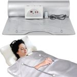 Beste infrarood deken Sunowl Far Infrarood Sauna Deken met 2 zones, infrarood sauna met ritssluiting, 220 V, draagbare sauna voor thuis voor ontgifting en fysiotherapie