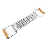 Beste arm oefeningen Ejoyous Fitness Spring Chest Expander, Hand Gripper Arm Pull Bar Arm Spier Oefening met 5 Veren Krachtborst Pull Draagbare Spring Oefeningsapparatuur, voor Home Gym Spier