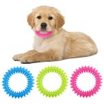 Cobee Puppy tandjes kauwspeelgoed, 3 stuks 360° schone tanden voor huisdieren en kalmeert jeuk kleine hond puppy speelgoed ring rubber hond kauwspeelgoed mondgezondheid puppy interactief kauwspeelgoed