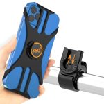 Beste telefoonhouder mountainbike Telefoonhouder voor op de fiets, universele houder, 360 graden draaibaar, telefoonhouder voor motor compatibel met iPhone 17/16/15/Pro MAX/Pro/Mini/SE/XS, voor smartphones van 4,5-7 inch (11,4-17,8)