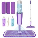 Beste dweil voor PVC vloer MEXERRIS Spuitdweil voor Vloerreiniging, Vloermop met 3 Wasbare Moppads | Nat & droog Spray Mop, 360° Draaibare Kop, Microvezelmop met 2 Navulflessen voor Hardhouten Vloeren Laminaat Tegels Vinyl