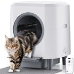 Beste automatische kattenbak Ellenpent Gesloten Automatische Kattenbak Zelfreinigende Anti-Geur 90L