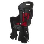 Beste Achterzitje Fiets DIEFFE 8630500036 - Achterkinderzitje Bikey Cool ELM voor Fiets met 26'' tot 29'' Wielen Geschikt voor kinderen van 9 tot 22 Kg met gemakkelijke verankering op de bagagedrager in kleur Zwart/Rood