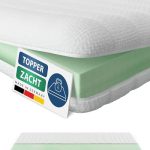AM Qualitätsmatratzen - Basic Topper 90x200cm (SG30) - Zachte & Aanpasbare Matrastopper 90 x 200 - Ook geschikt voor boxsprings - Ademende en wasbare tijk - Made in Germany