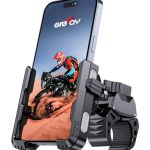Beste telefoonhouder fiets Grefay Fietstelefoonhouder Motorfiets Telefoonhouder | 【1S Quick Release】Anti Schudden Universele Fietsstuurhouder Voor iPhone 17/16/15 Samsung S25/S24 4,5-7" Smartphone (Grijs)
