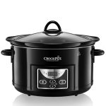 Beste slow cooker Crock-Pot SCCPRC507B-050 Autokap Slowcooker, Digitale Countdown-Timer, Warmhoudfunctie, 4,7 L Inhoud, Ovenveilig, Zwart