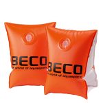 Beco 9703 - Zwemvleugels met dubbel kamersysteem, zwemhulpmiddel voor peuters van 2 tot 6 jaar, 15-30 kg, oranje, TÜV en GS gecertificeerd