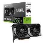 Beste grafische kaart ASUS Dual GeForce RTX 5060 Ti 16 GB GDDR7 OC Edition Gaming Grafische kaart (Nvidia GeForce RTX5060Ti DLSS 4, 2.5-sleuf ontwerp, PCIe 5.0, 3X DisplayPort 2.1b, 1x HDMI 2.1b, Dual RTX5060TI-O16G)