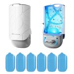 Homealexa Led-uv-fruitvliegenval voor binnen, 180° draaibare stekker, incl. lichtval en 6 navulverpakkingen, tegen fruitvliegen, rouwmuggen, vliegen, motten, fruitvliegenval, voor keuken en huishouden