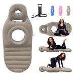Beste matras buikslaper Opblaasbaar zwangerschapskussen, geperforeerd opblaasbaar pvc-matras, buikligmat, comfortabel buikkussen, full body zwangerschapsluchtbed, drijver voor buikslapers, zwangerschap zwembadvlotter (met