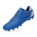 HaloTeam Spike Voetbalschoenen voor heren, professionele atletiek, training, voetbalschoenen, maat 39, EU 45, Blauw, 43 EU