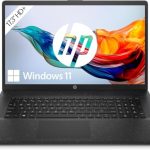 HP Laptop met 17,3 inch HD+ display, Intel Celeron N4500120, 8 GB DDR4 RAM, 256 GB SSD, Intel UHD Graphics, Windows 11, QWERTZ toetsenbord, zwart