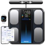 Beste fitnessapp RENPHO Lichaamssamenstelling schaal met handvat, 50+ statistieken | Slimme weegschaal voor lichaamsgewicht, 8-elektroden, lichaamsvet, BMI, spiermassa, fitness-apps, hoge nauwkeurigheid