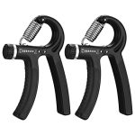Beste onderarm oefeningen 2 stuks handtrainer, onderarmtrainer, 5-60 kg, verstelbaar, gripkrachttrainer, vingertrainer, handtrainingsapparaat, voor fitness, klimmen, krachttraining, stressvermindering