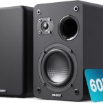MAJORITY D70X Boekenplank Luidsprekers | 2x30W Passief | HiFi Speakers met Carbonvezel Dual Drivers | DJ Boxen 6Ω Impedantie & 40Hz-20kHz Frequentiebereik (Zwart)