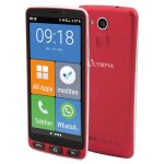Beste senioren smartphone Olympia NEO+ rode senior mobiele telefoon | Senioren Smartphone met groot display en noodoproepknop | Extra eenvoudige bediening | Senior mobiele telefoon met WhatsApp | Android 15 | Senioren mobiele