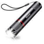 Blukar Led-zaklamp, oplaadbaar, led, ultra krachtig, militair, aluminium, 4 verlichtingsmodi & zoombaar voor kinderen, kamperen, wandelen, noodgevallen, knutselen