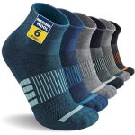 Niofind Merino Quarter Wandelsokken, 6 Paar, Gevoerd en Ademend