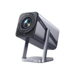4K Projector [Netflix Ready/Dolby Audio/Short Throw] 4K Smart TV-projector, Draagbareprojector met 800 ANSI Autofocus, Wi-Fi Tweeweg Bluetooth, 360° Draaibare Projectors, Thuisbioscoop