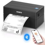 MUNBYN Labelprinter Bluetooth 4x6, Thermische Labelprinter, Ideaal voor kleine bedrijven en thuisgebruik, Compatibel met iOS, Android, Windows, Chromebook, compatibel met DHL en UPS, Zwart