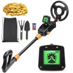 Metaaldetector voor kinderen, zeer nauwkeurige metalen detector met lcd-display, zeer gevoelige metaaldetector met waterdichte zoekspoel voor kinderen