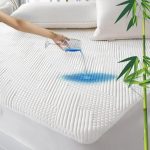 GRT Matrasbeschermer topper 160x200cm, waterdichte matrastopper bamboe 3D lucht bamboevezel verkoelende matrashoes, hoeslaken topper beschermhoes geschikt voor matrassen tot 40 cm hoog