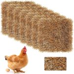 Kippenhuismatten, set van 8, 30,5 x 30,5 cm, wasbaar, nestmat voor het leggen van eieren, legboxen voor gevogelte, kippenhok accessoires