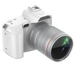 Beste spiegelreflexcamera voor beginners D5 digitale spiegelreflexcamera, 23 x 16 x 11,8 cm, digitaal met camera, dubbele lens, spiegelreflexcamera, 16x zoom voor beginners, buiten thuis (wit)