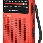 Beste transistor radio Tendak Kleine radio, draagbare FM/AM-radio, batterijradio voor in de zak met uitstekende ontvangst- en geluidskwaliteit/aansluiting voor koptelefoon, gebruiksvriendelijk, transistorradio geschikt voor