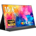 Beste computerscherm Yodoit Draagbare Monitor 15.6" 1920×1080 FHD Monitor Scherm IPS Display met USB Type C/Mini HDMI Poort en Ingebouwde Luidsprekers, Smart Cover, Compatibel met PC, Laptop, MacBook, PS 3/4/5, Xbox