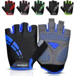 WESTWOOD FOX fietshandschoenen voor heren en dames, uniseks halve vinger gel gevoerde antislip mountainbike handschoenen, ademende schokabsorptie grip handpalm fiets zomer rij-MTB fietshandschoenen