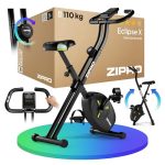 Beste fitness fiets ZIPRO Hometrainer Fiets Fitness Opvouwbare Magnetische 8 Niveaus | Fitnessfiets Stille Thuis Cardio Apparaat Trainen Oefenfiets Compacte Inklapbare Fietstrainer Training Stationaire Cycle