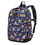 Beste schooltas brugklas VASCHY Rugzak voor kinderen, schooltas, jongens, kleuterschool, 4-6 jaar, schattig, licht, waterdicht, dinosaurus, eenhoorn, voor A4, mappen, basisschool, met borstband, Vrachtwagen., Eén maat