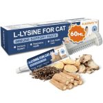 Lysine-kat - L-lysine kattenpasta - immuunsysteem versterken - bij luchtwegen, verlicht allergieën en niezen - met taurine, omega-3, vitamines - 60 ml pasta met kippensmaak