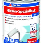 Baufan Speciale tegelverf, 3-in-1, witte satijnmat, tegelverf voor badkamer, keuken en woonkamer, tegelverf voor toplaag, primer en afdichting