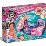 Clementoni Crazy Chic - Coole Nagelstudio, nagelset voor meisjes, modeontwerpkit voor kinderen, Art & Crafts kit, 6-8 jaar, 18599, Meerkleurig