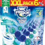 WC FRISCH Kraft actieve geurspoeler blauw oceaanfrisse 6 x 50 g