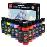 KINSPORY Acrylverf Set 12 × 60 ml - Veilig Gebruik