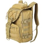 SHANNA Tactische militaire rugzak, 35 l/50 l, waterdicht, wandelrugzak, 3 dagen vechtrugzak voor outdoor-wandelen, reizen, kamperen, jagen, vissen, trekking, 35 liter kaki, 35 Litro, Militair