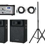 Beste zanginstallatie Pronomic StagePower PM83-110 PA Set, Powermixer, Vermogen: 300 watt/ 4 ohm