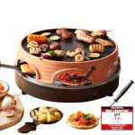 Emerio Pizza Oven, Pizzcarette het origineel, 3-in-1 pizza-raclette-grill, gepatenteerd design, voor mini-pizza, echt familieplezier voor 6 personen, PO-113255.4