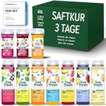 LiveFresh Sapkuur 3 dagen – 21 sappen (250 ml) & 9 shots (60 ml) koudgeperst¹ – 743 calorieën per dag – tips voor duurzaam afvallen in de LiveFresh app