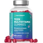 Beste multivitamine tiener Multivitamin Teens Gummies | Veganistische Multivitamine Tiener Komplex | met Vitamine A, Vitamin B12, Jodium, Biotine, et meer! | 2 Maanden Voorraat - 60 Tiener Multi Gummies | Horbaach