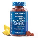 Beste vitamine pillen voor mannen Multivitamine Gummies voor Mannen - Vitamines voor Mannen - Vitaminen C, A, Zinc, Ginseng - Immuunsysteem, Bot- & Spiergezondheid - Veganistische - Alternatief voor Multivitamine Tabletten - Novomins