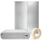 Perfect Cover Radiatorfolie met magneten- Achter de radiator - Isolatiefolie - Warmtereflecterende noppenfolie - Aluminiumfolie -Folie-isolatierol- Verwarmingsfolie -bespaart energie en geld -50cmx5m